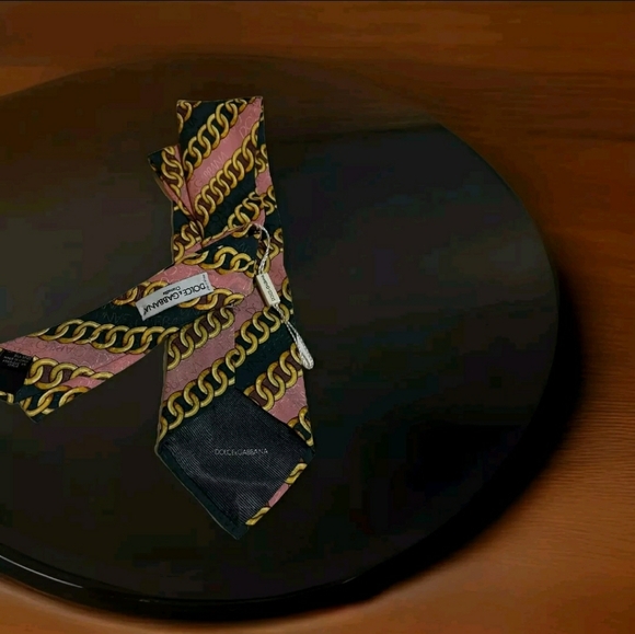 DOLCE GABBANA CRAVATTE Made in Italy Mens Tie - Picture 2 of 2